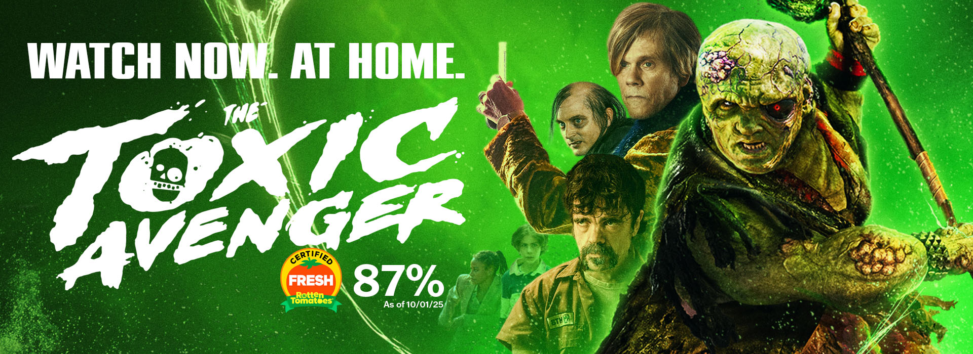 Toxic Avenger now available to watch at home image.